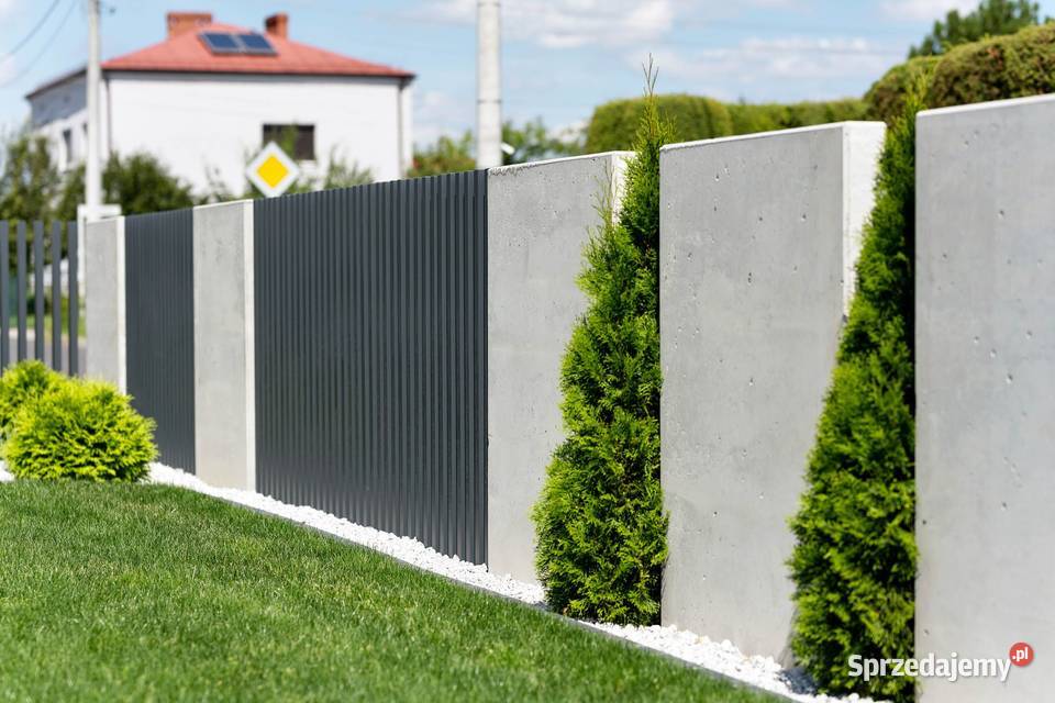 MUR ogrodzeniowy Ogrodzenie betonowe L wielkopolskie Pleszew