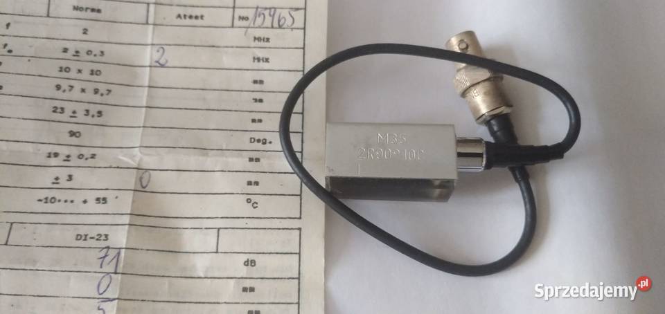 GŁOWICA ULTRADŹWIĘKOWA M35 2R9010C Wołomin