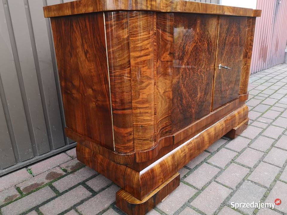 Komoda ARTDECO Orzech Niska Stara Antyk Politura Swarzędz