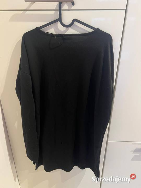 Śliczny czarny sweter bluza z delikatnym czarny Gdańsk
