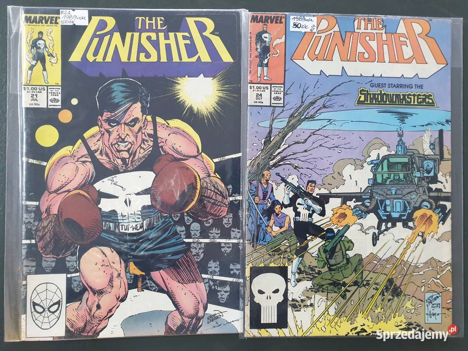 The Punisher zestaw 11 komiksów Marvel USA lata Gdynia sprzedam