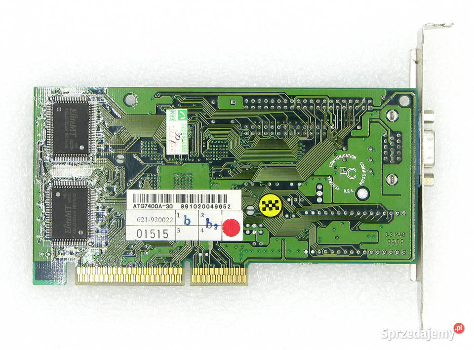 Intel i740 8MB 64bit SDRAM DSUB AGPx2 33v retro Karty graficzne Cielądz
