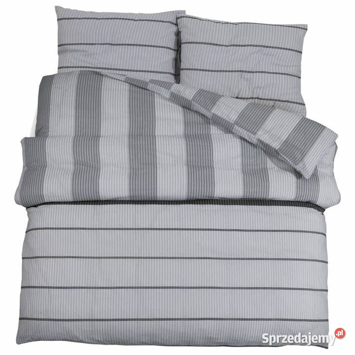 Zestaw pościeli szary 260x240 bawełna WM136438 Pozostałe Warszawa