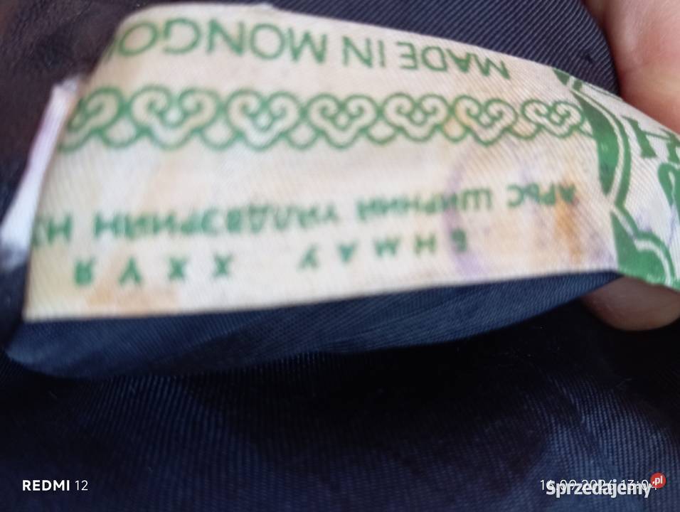 Kurtka skórzana męska z Mongolii