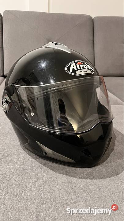 Kask Airoh pokrowiec rękawice kominiarka sprzedam