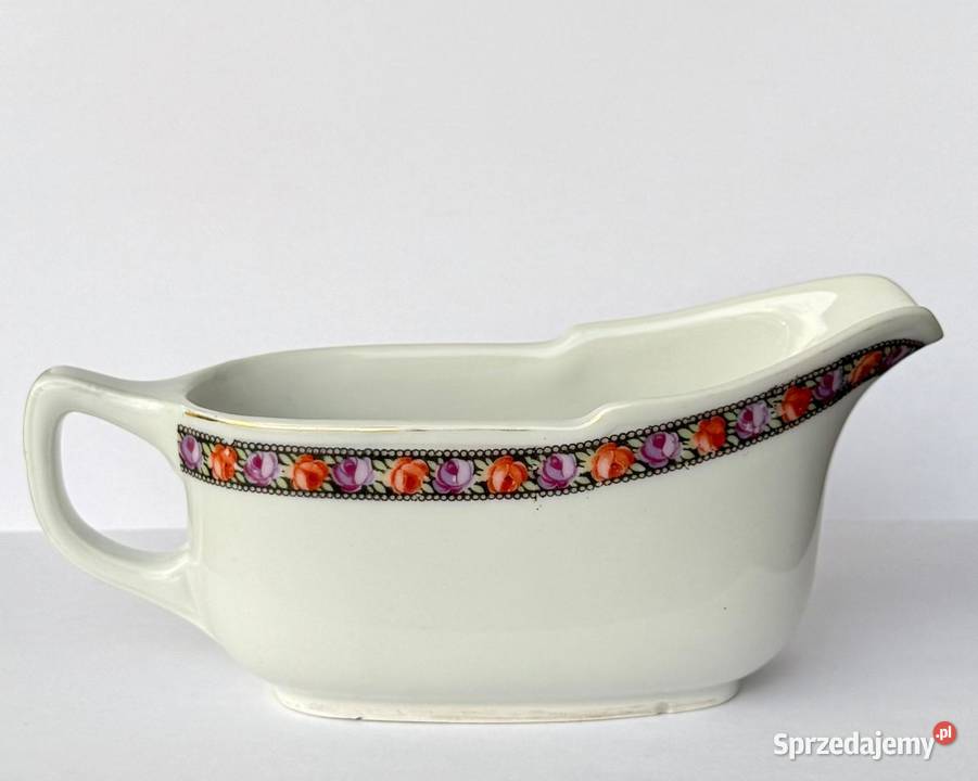 Przedwojenna sosjerka porcelanowa z motywem róż Porcelana i szkło Kraków sprzedam