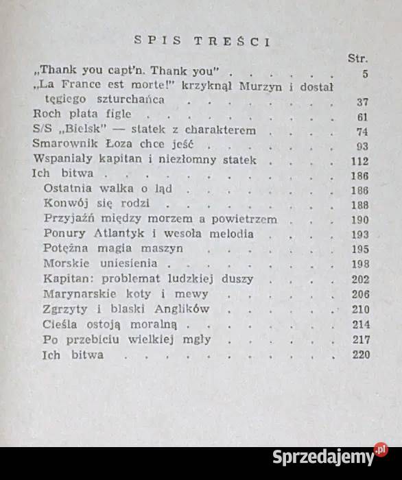 Dziękuję ci kapitanie Arkady Fiedler Chełm sprzedam