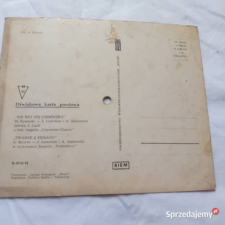 Pocztówka dżwiękowa Czerwonoczarni Nie bój się wielkopolskie Koźminek