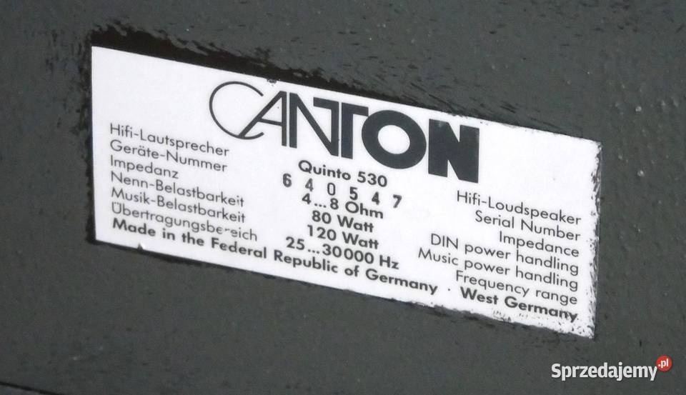 Kolumny Canton Quinto 530 świetne stereo DOSTAWA Jasło