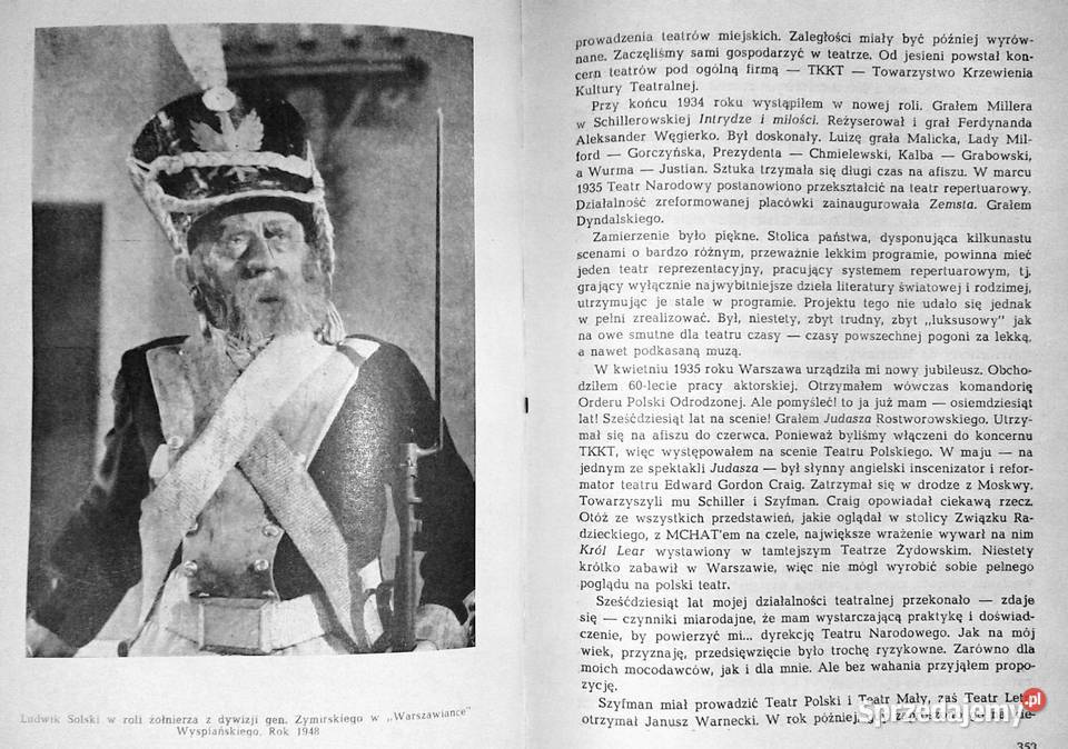 Ludwik Solski Wspomnienia 18931954 Alfred Chełm