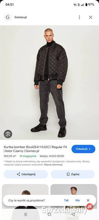 Kurtka męska wiosenna całoroczna firmy RESERVED Moda i Styl Bydgoszcz