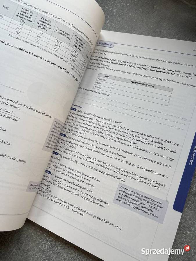 Teraz Matura Geografia zadania i arkusze skrypt, zeszyt ćwiczeń, zbiór zadań, testów Jasło sprzedam