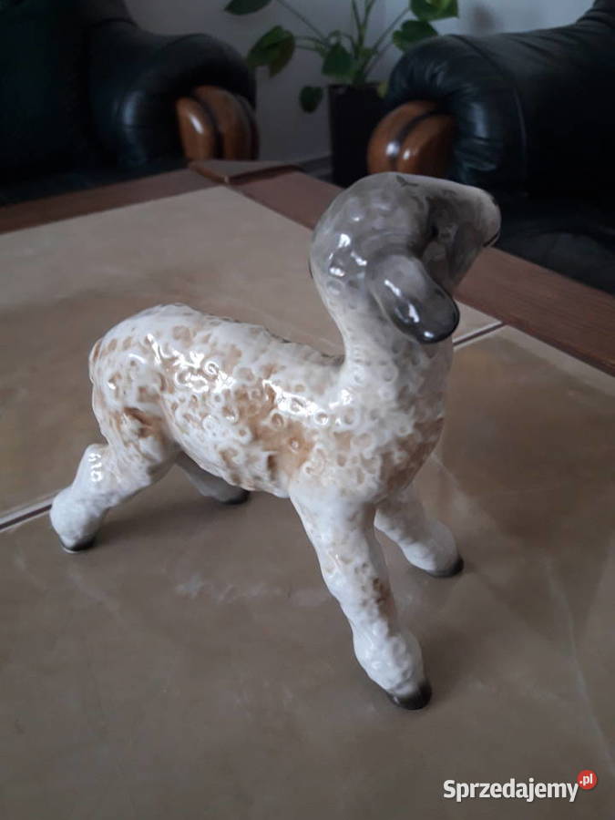 Porcelanowa owieczka Heinz Schaubach Janów Lubelski