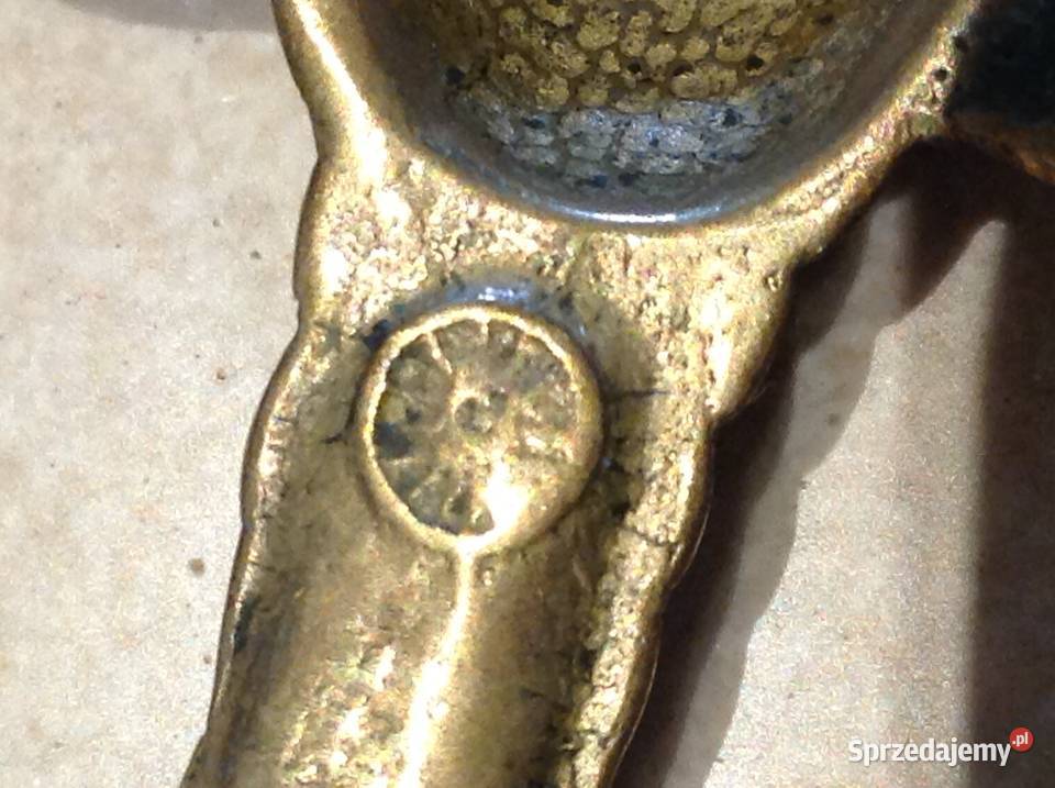 Stary Otwieracz Mosiężny Rak sygnowany lubuskie Nowa Sól