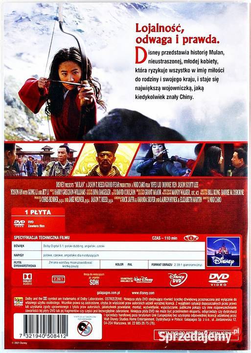 MULAN DISNEY dubbing Filmy Kalisz