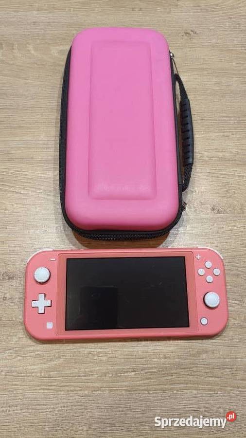 Konsola Nintendo Switch Lite Coral Różowa Etui Zabrze