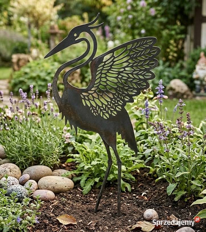 Czapla ozdoba ogrodowa 2