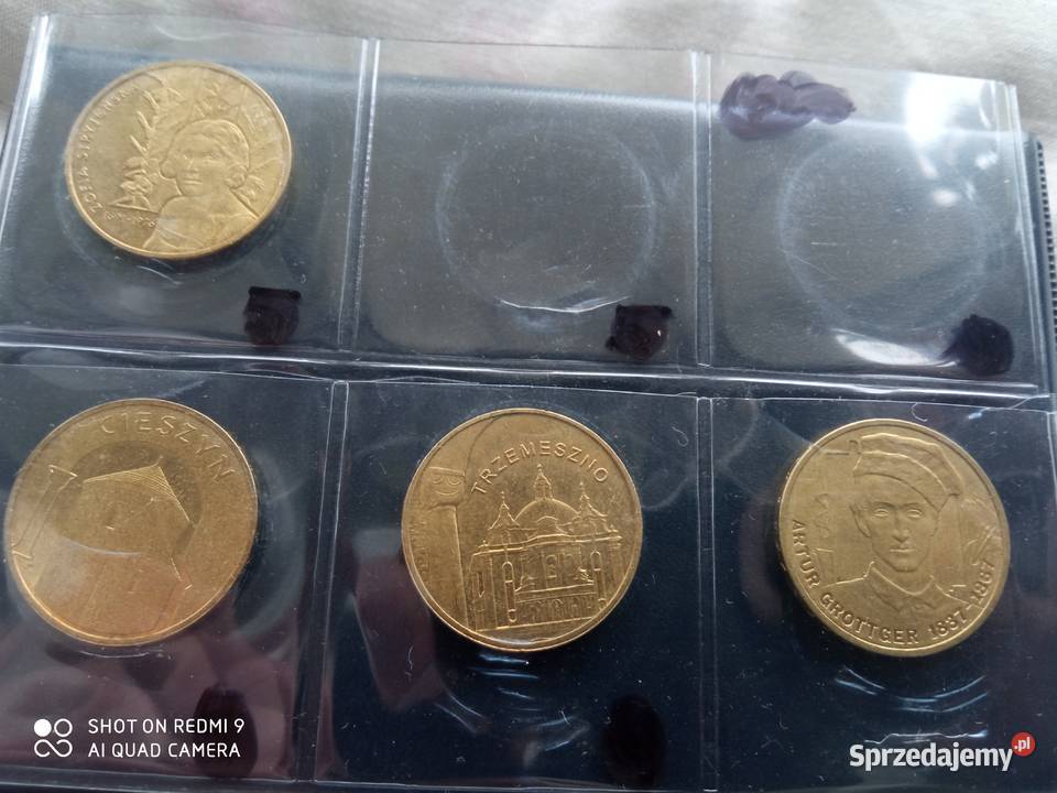 Monety 2 30sztuk i 3 sztuki 5 z klaserem