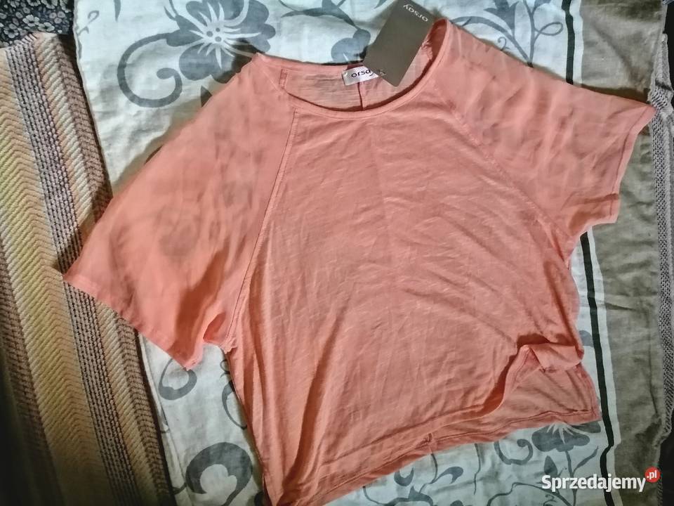 Bluzka bluzeczka ORSAY tiulowe rękawki XS S NOWA Leszno
