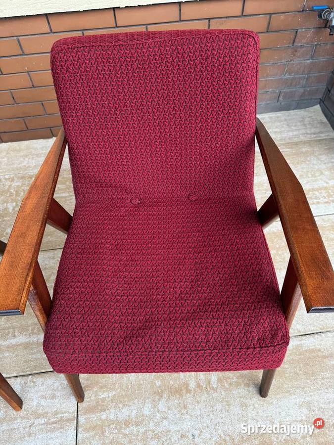 Fotel PRL lisek vintage art deco retro nie Garwolin