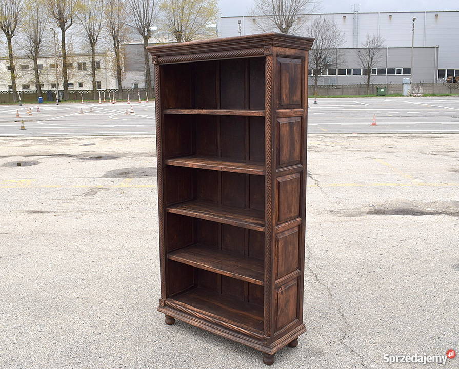BIBLIOTECZKA REGAŁ MEBLE KOLONIALNE INDYJSKIE