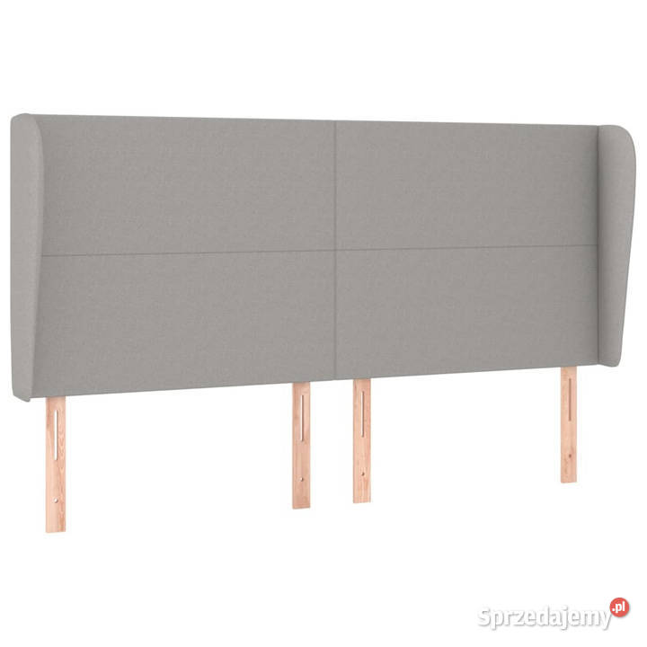 Zagłówek uszak jasnoszary 203x23x118128 tkanina Warszawa sprzedam