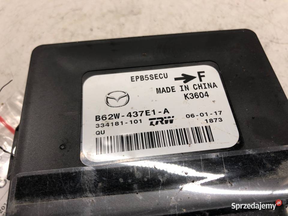 MODUŁ HAMULCA RĘCZNEGO MAZDA 3 BM B62W437E1A Motoryzacja
