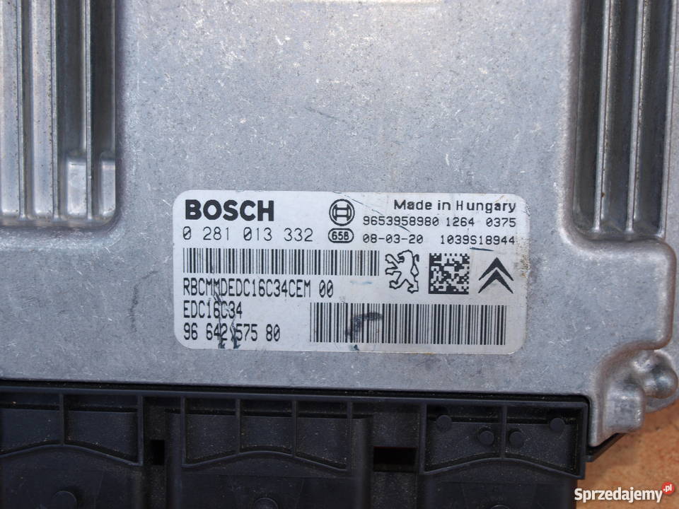Peugeot Citroen HDi komputer BOSCH 0281013332 Kalisz