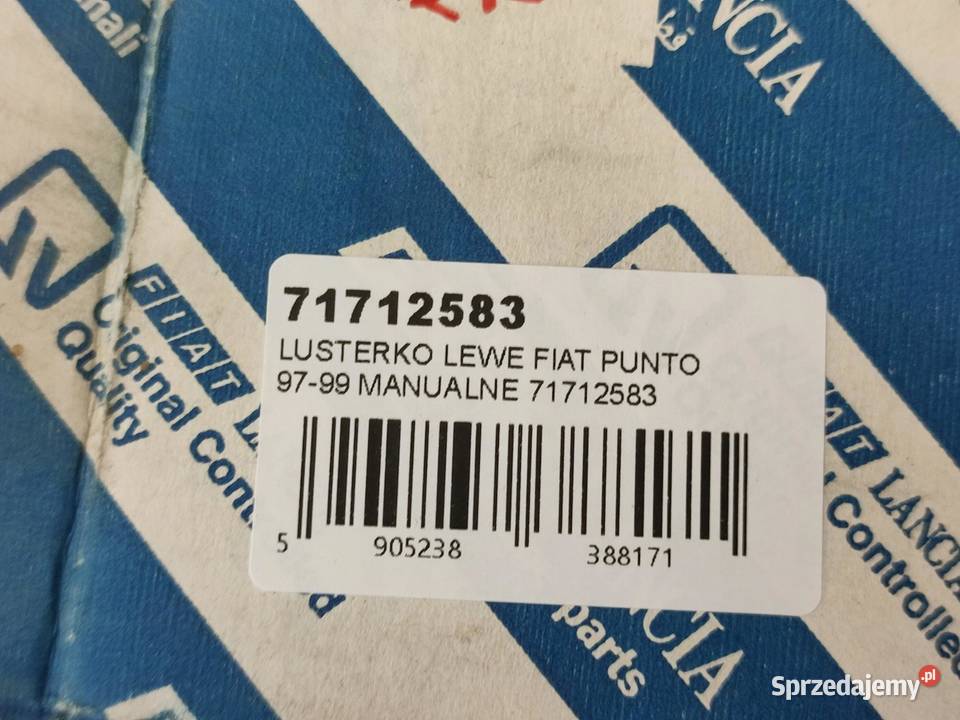 LUSTERKO LEWE FIAT PUNTO 19971999 MANUALNE lubelskie