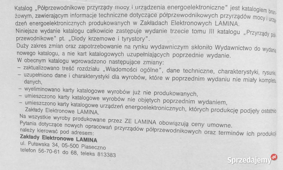 T Półprzewodnikowe przyrządy mocy i urządzenia Warszawa