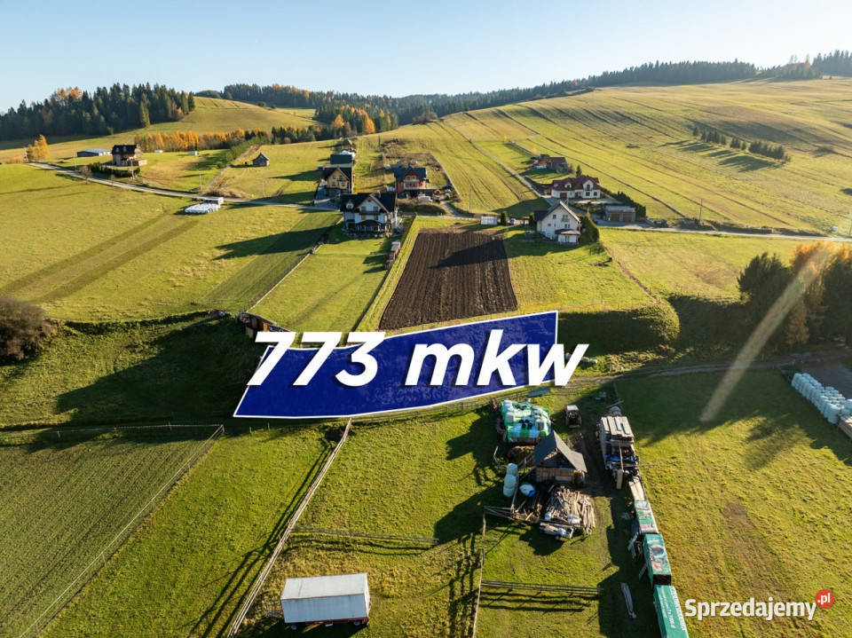 Dziaka budowlana z projektem w Niedzicy Niedzica