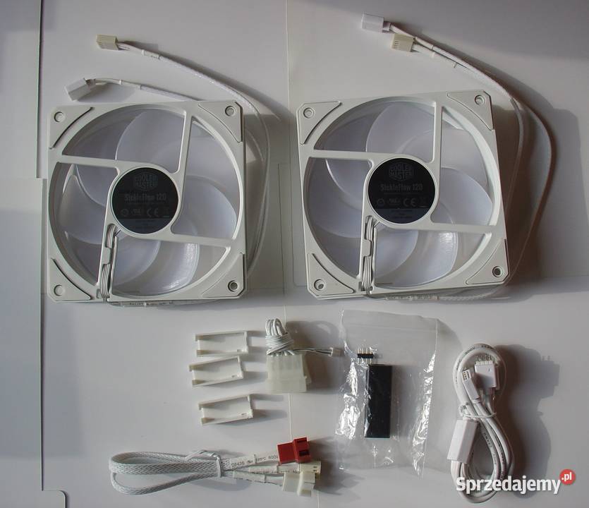 COOLER MASTER WENTYLATOR RADIATORA BIAŁY 120 MM Łódź