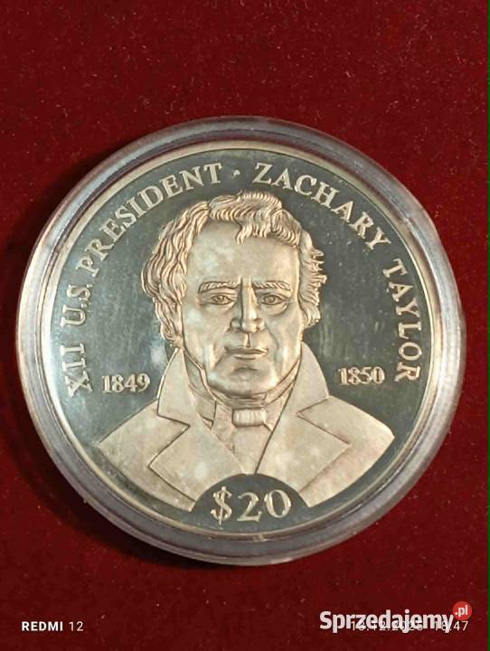 XII PREZYDENT USA ZACHARY TAYLOR 1849 1850 20 Warszawa