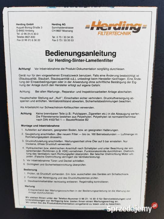 Odciąg pyłu wyciąg dymu do plazmy lasera Herding sprzedam