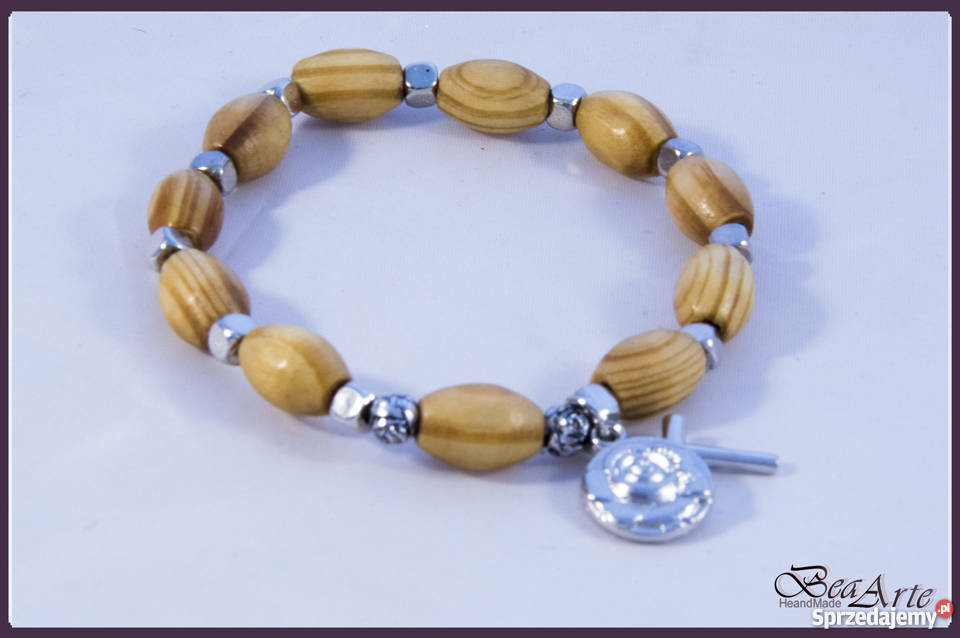 Różaniec dziesiątka bransoletka na gumce małopolskie Łysa Góra sprzedam