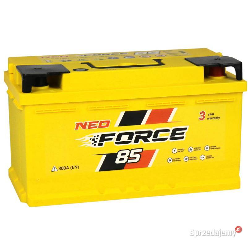 Akumulator Neo Force 85Ah 800A DN kujawsko-pomorskie