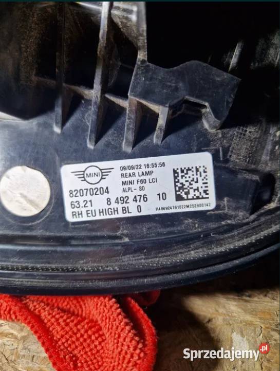 mini Countryman F60 LCI Lampa prawy tył 8492476 osobowe Złotoryja