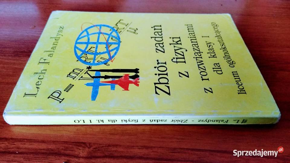 Zbiór zadań z fizyki z rozwiązaniami klasy 1 I skrypt, zeszyt ćwiczeń, zbiór zadań, testów Gdańsk