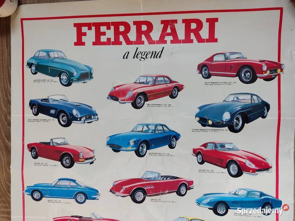 Plakat Ferrari a legend 68x98