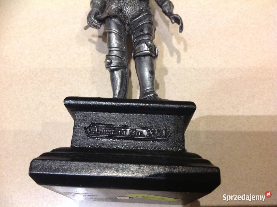 Cynowa Figurka Rycerz Sygnowana Militaria Nowa Sól