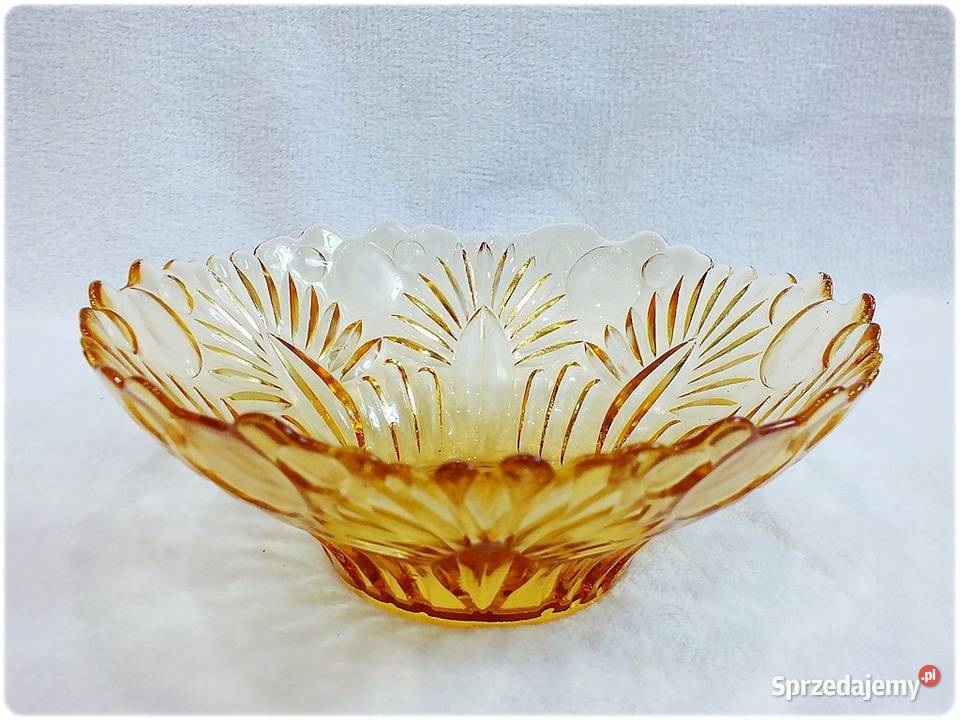 Stara Patera Misa szklana Salatera Carnival Żary