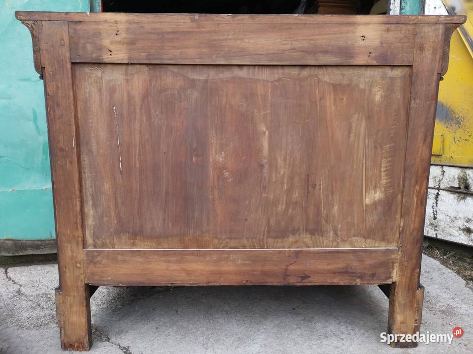 Piękna komoda biedermeier XIXw KOMPLET Wałbrzych