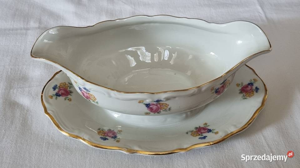 Porcelanowa sosjerka Wałbrzych art deco PRL Warszawa sprzedam
