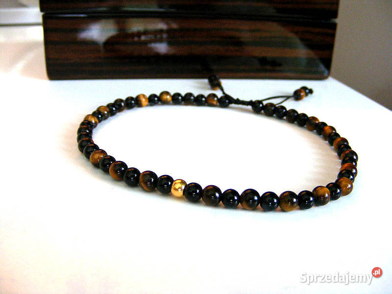 Bransoletka Lidera Przywódcy 24k złoto onyx łódzkie Zgierz