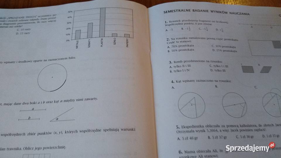 Matematyka 1 sprawdziany klasy pierwszej Gdańsk