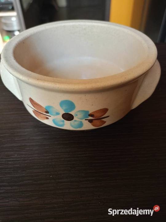 Komplet dzbanek ceramiczny i tzw bulionówka z Łódź
