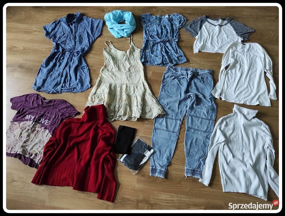 Ubrania damskie 38 M zestaw paka 12 sztuk mazowieckie