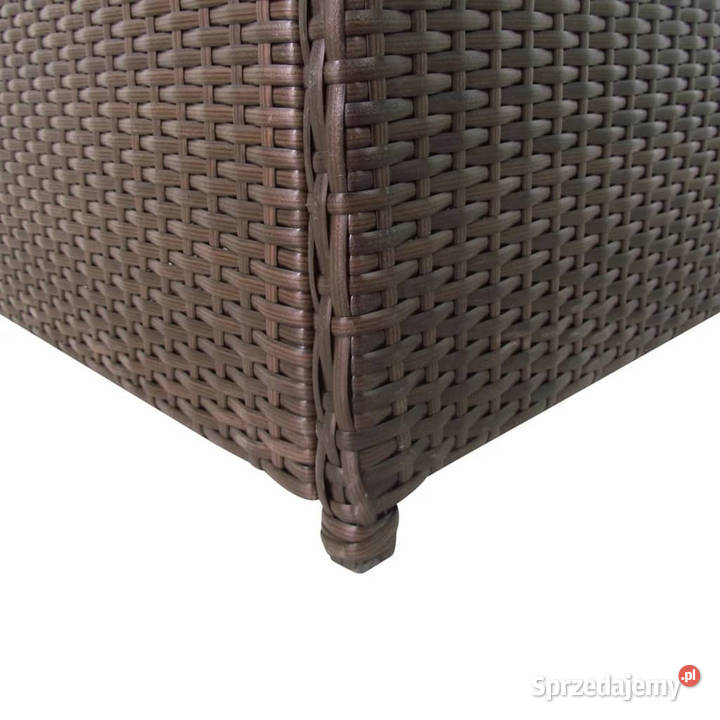 Skrzynia ogrodowa brązowa 120 x 50 x 60 rattan Warszawa