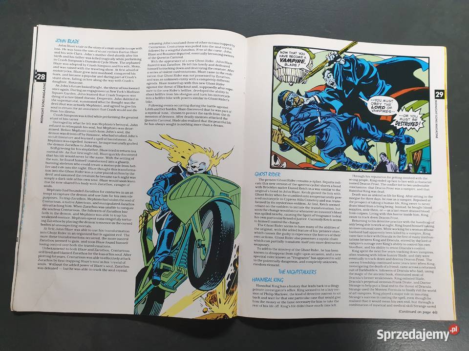 Ghost Rider The Midnight Sons Magazine 1993 Gdynia