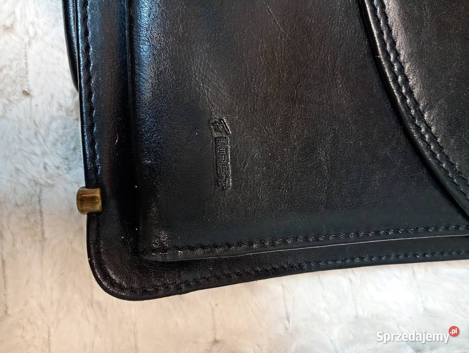 Real Leather Skórzana teczka adwokacka aktówka Moda i Styl
